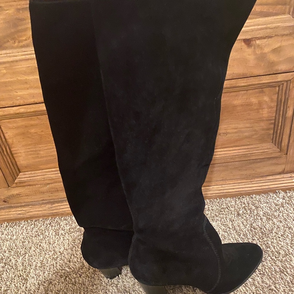 Dolce Vita Size 7.5 Black Suede Tall Boots